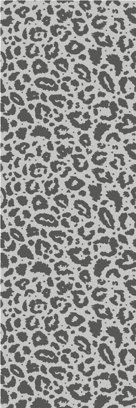 Classic style grey leopard print animal print vinyl carpet - TenStickers
