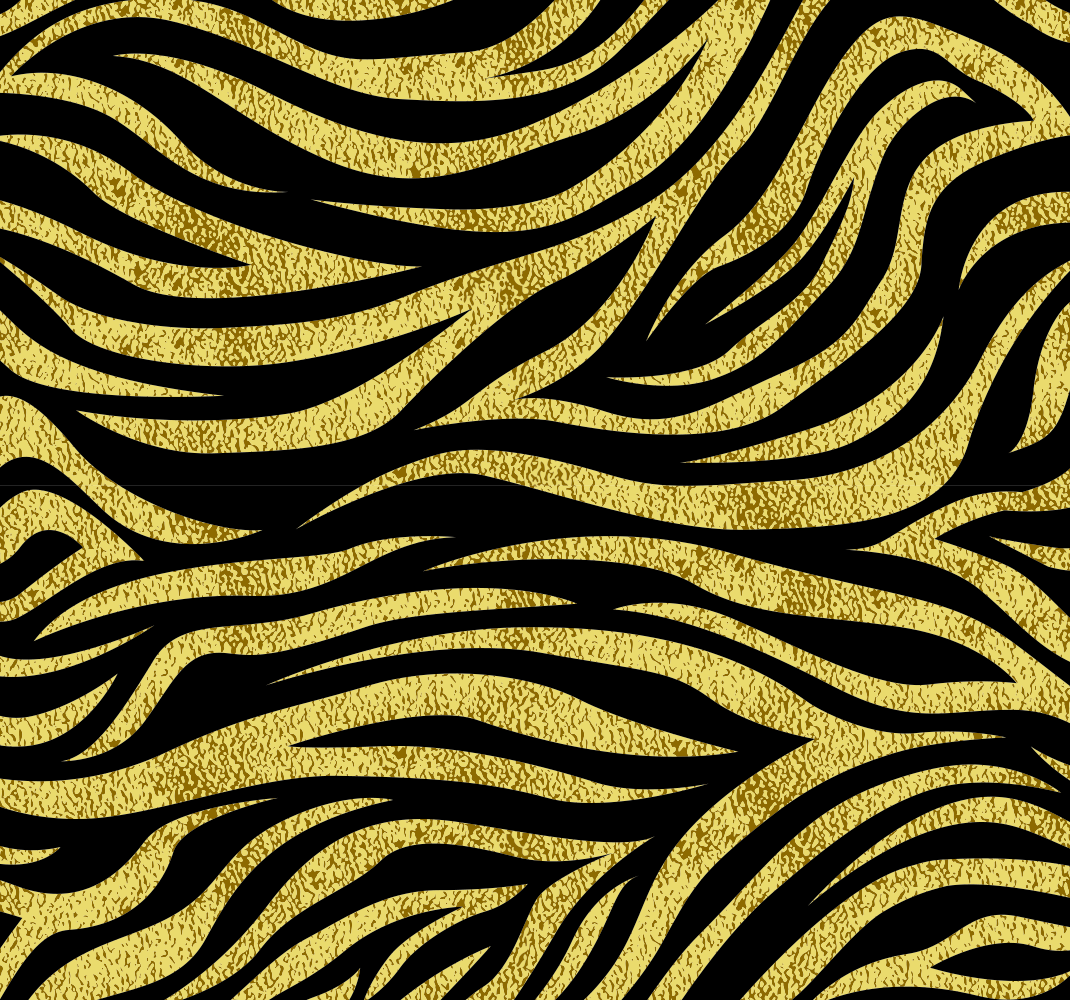 Animal print vinyl carpet in golden zebra pattern - TenStickers