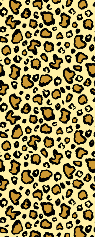 Animal print vinyl carpet in classic leopard pattern - TenStickers