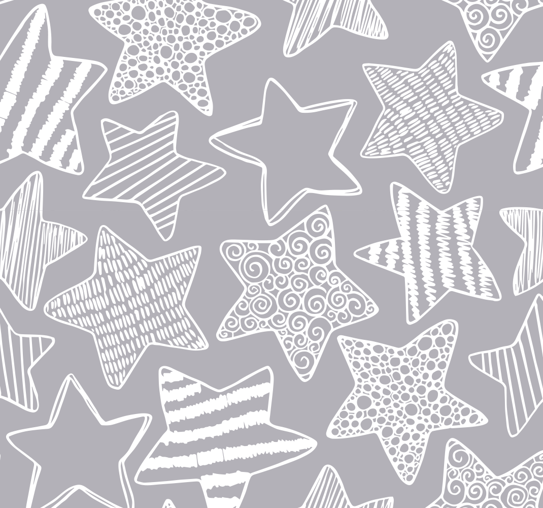 Star vinyl carpet white star - TenStickers