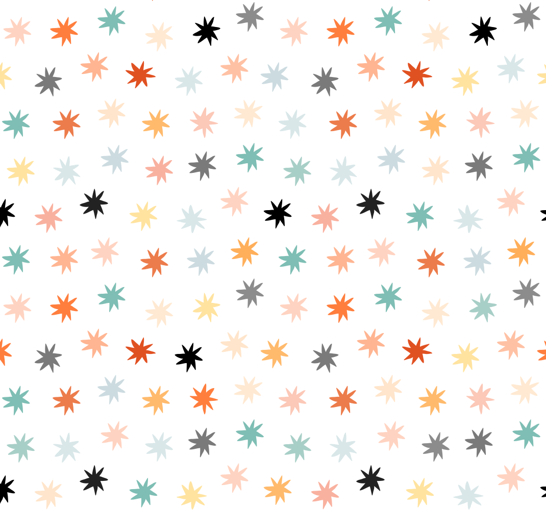 Star vinyl carpet with geometric star design - TenStickers