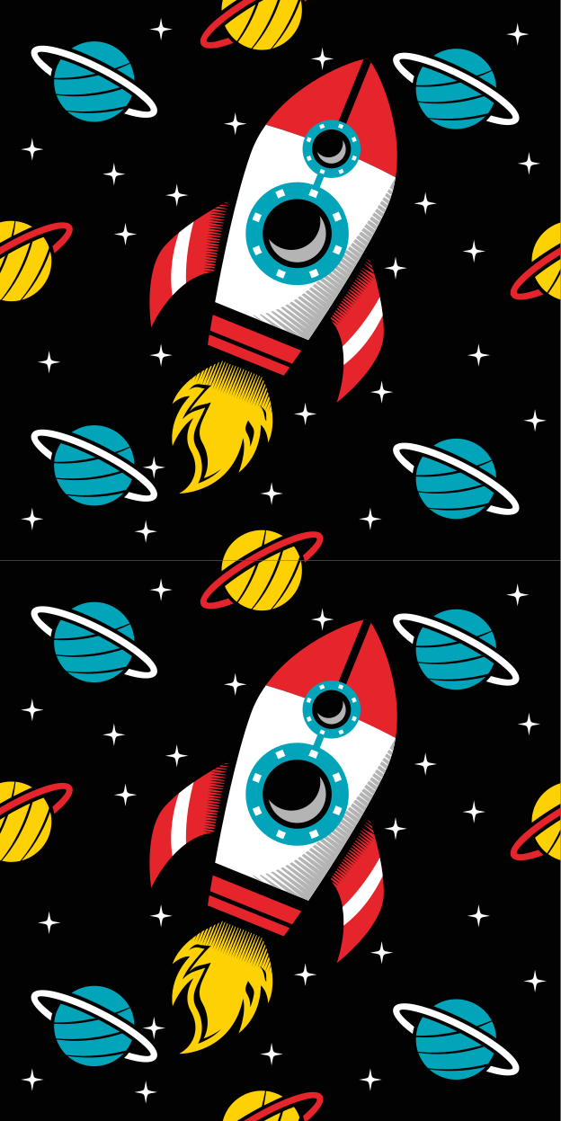 Star vinyl carpet endless adventures await - TenStickers