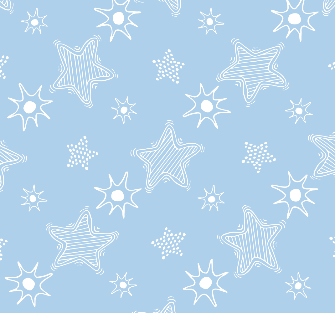 Star vinyl carpet white stars on blue background - TenStickers