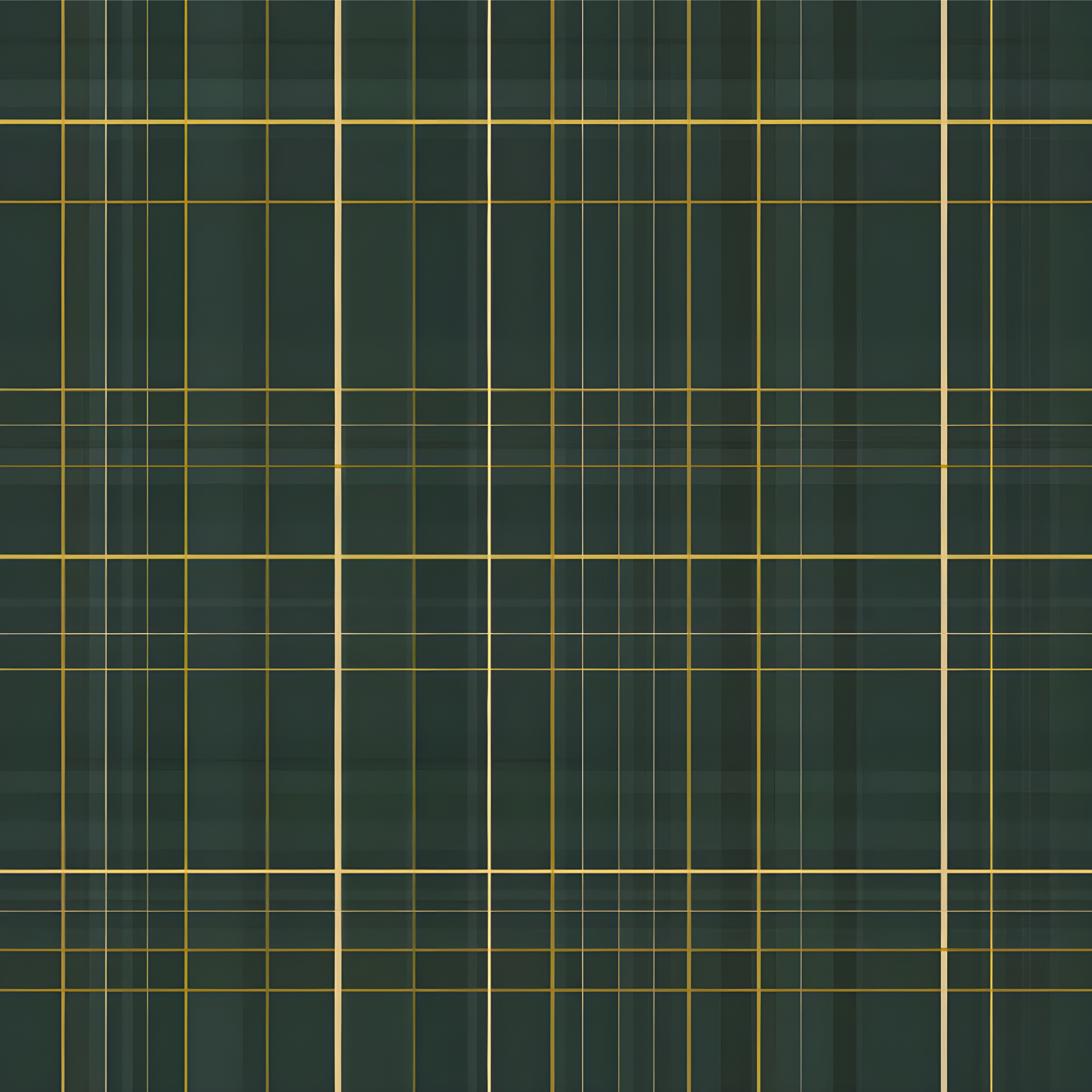 Geometric vinyl carpet in dark green scottish design - TenStickers