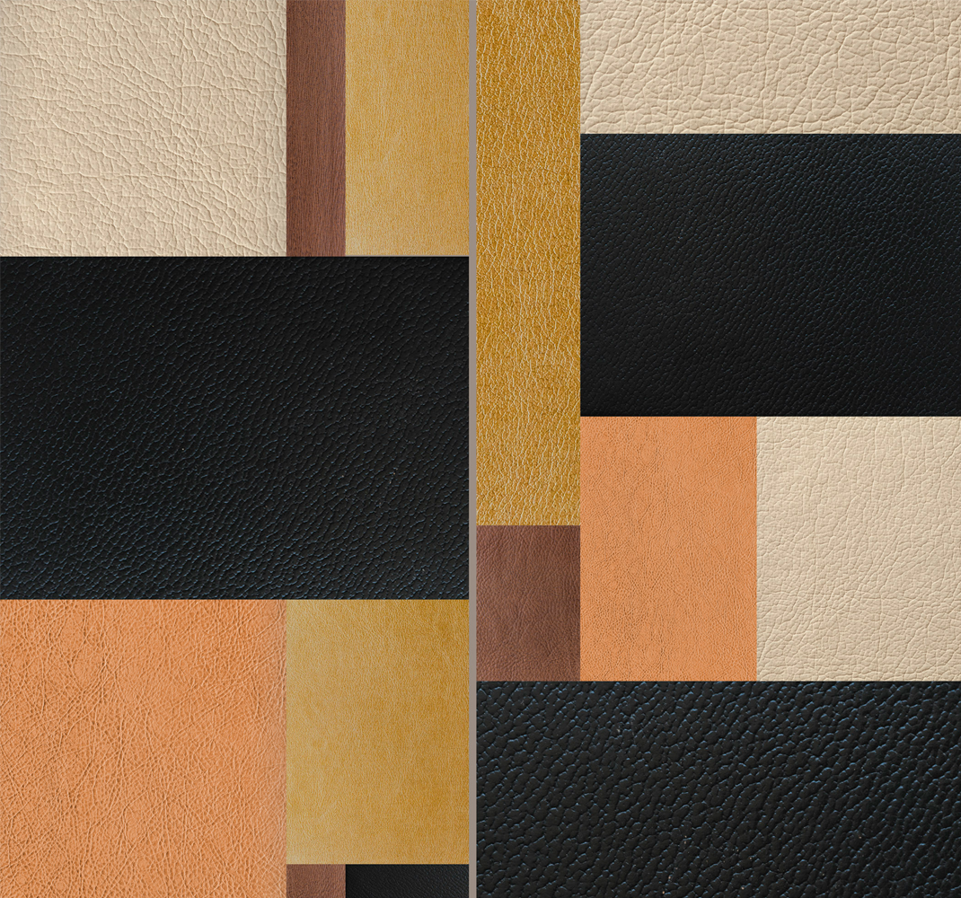 Geometric vinyl carpet with textured blocks - TenStickers