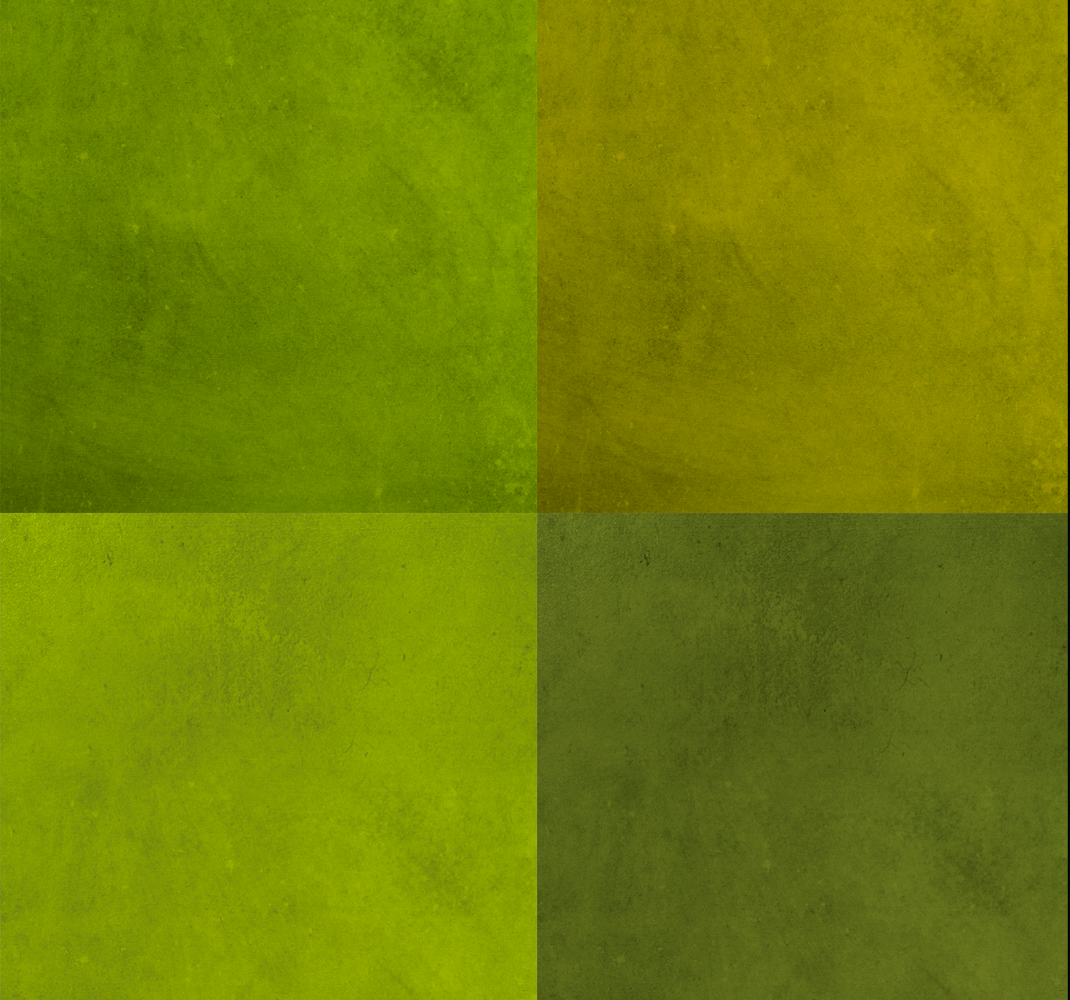 Geometric vinyl carpet in modern green squares - TenStickers