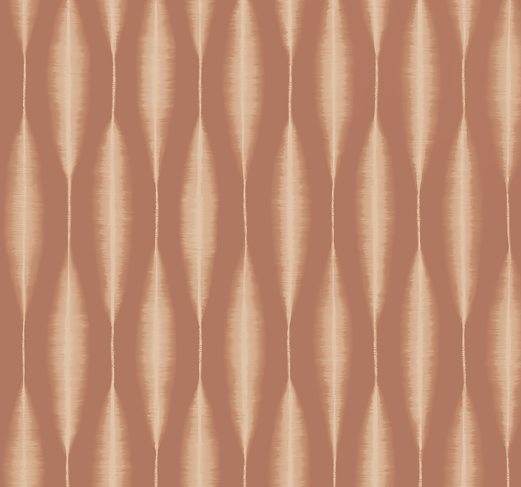 Geometric vinyl carpet ikat kasuri mocha mousse - TenStickers