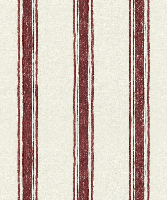 Geometric vinyl carpet in red vertical lines - TenStickers