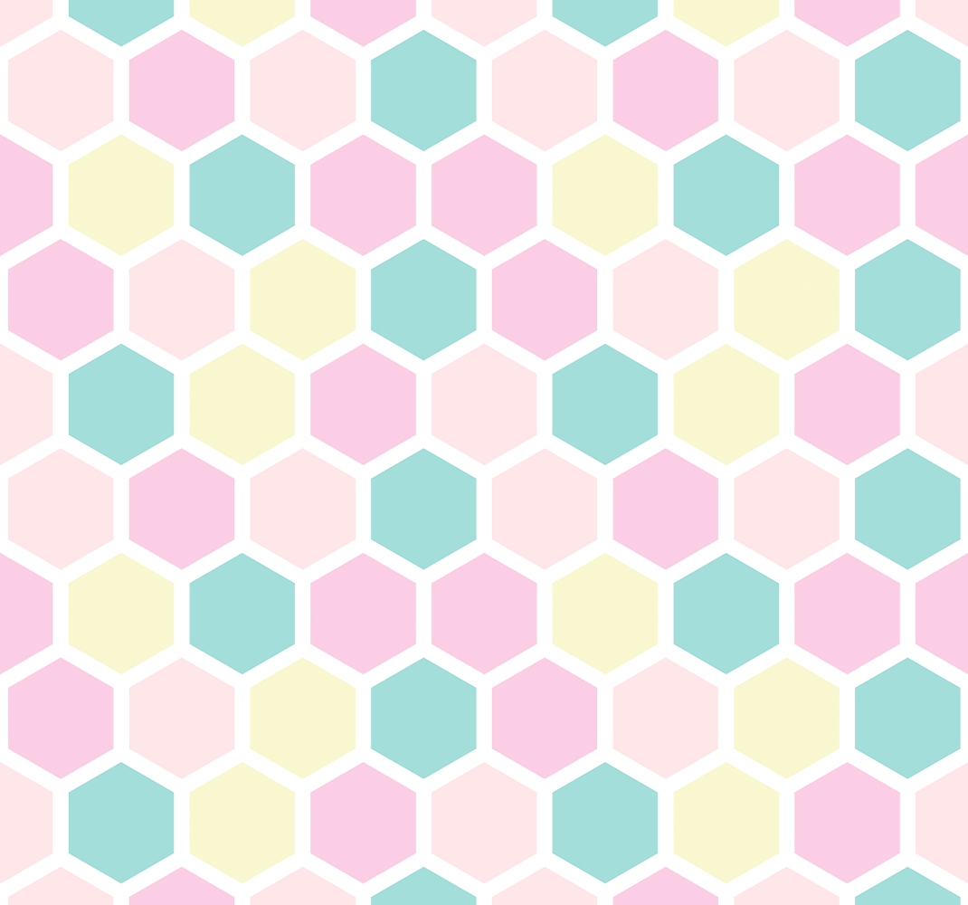Geometric vinyl carpet in soft hues and patterns - TenStickers