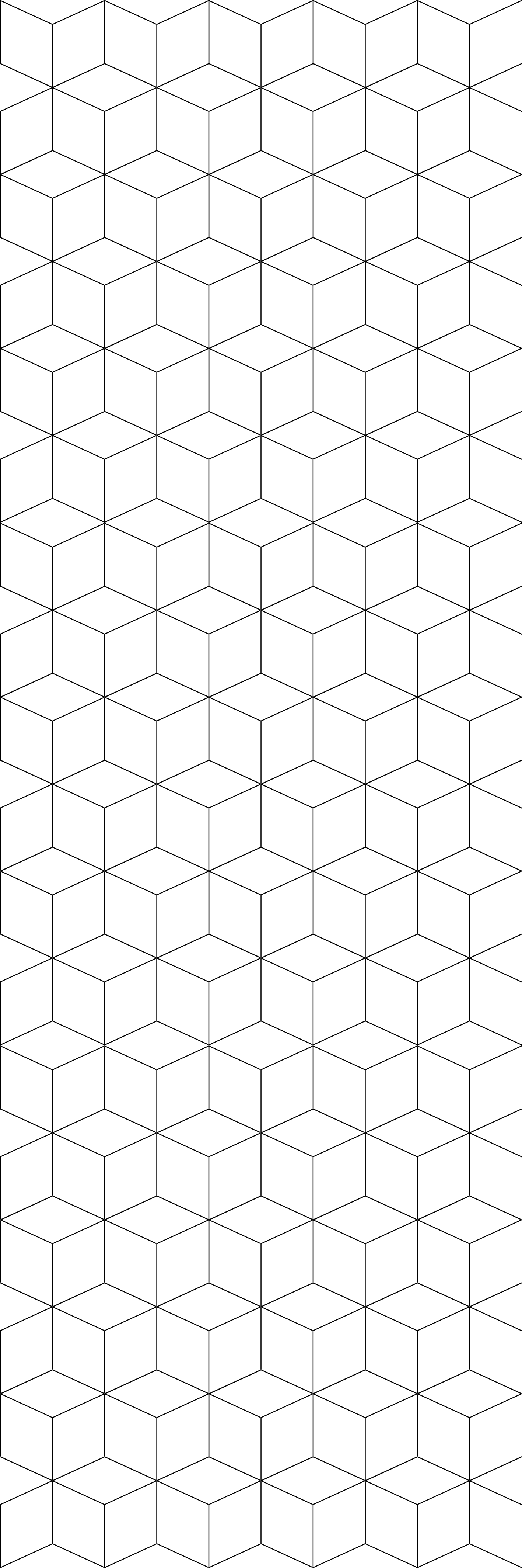 Geometric vinyl carpet with cubes pattern - TenStickers