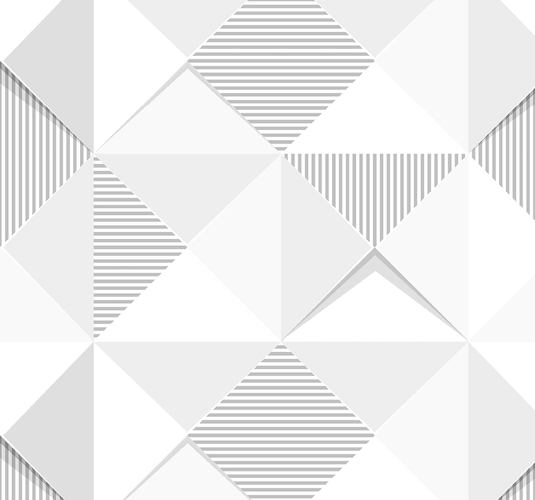 Geometric vinyl carpet 3d white squares - TenStickers