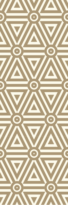 Geometric vinyl carpet retro vintage style - TenStickers