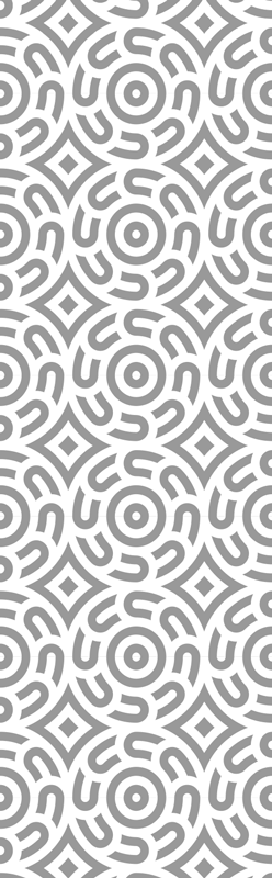 Geometric vinyl carpet with white circle pattern - TenStickers