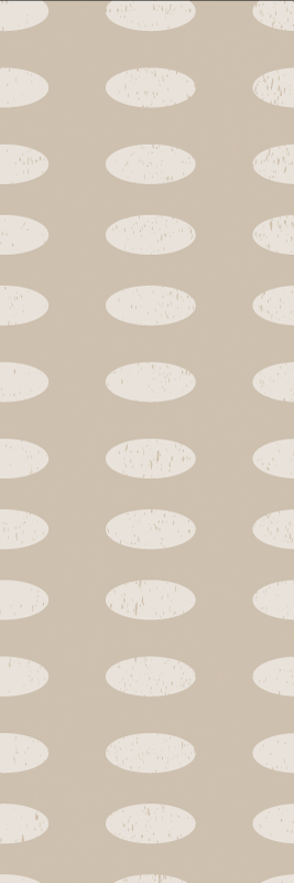 Geometric vinyl carpet with white circle pattern - TenStickers