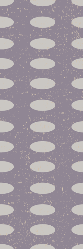 Geometric vinyl carpet in gray and purple circles - TenStickers