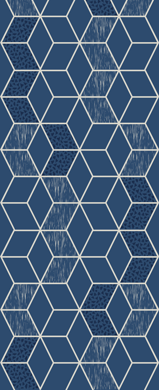 Distressed vittoria geometric vinyl carpet - TenStickers
