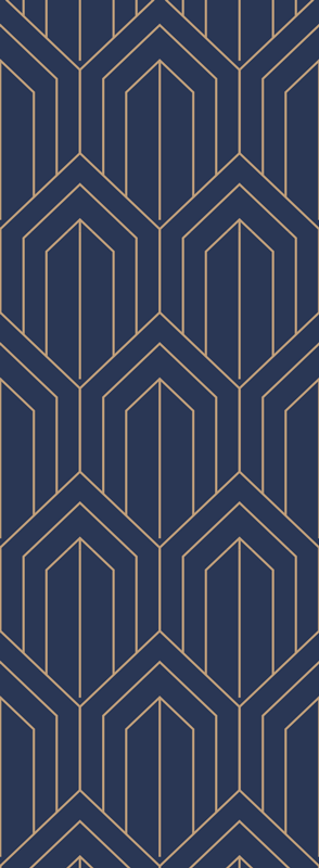 Geometric vinyl carpet geometric 'kayla metallic' - TenStickers