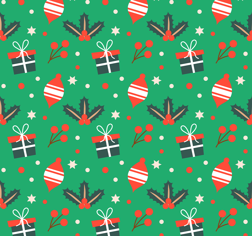 Christmas vinyl carpet christmas candy pattern green - TenStickers