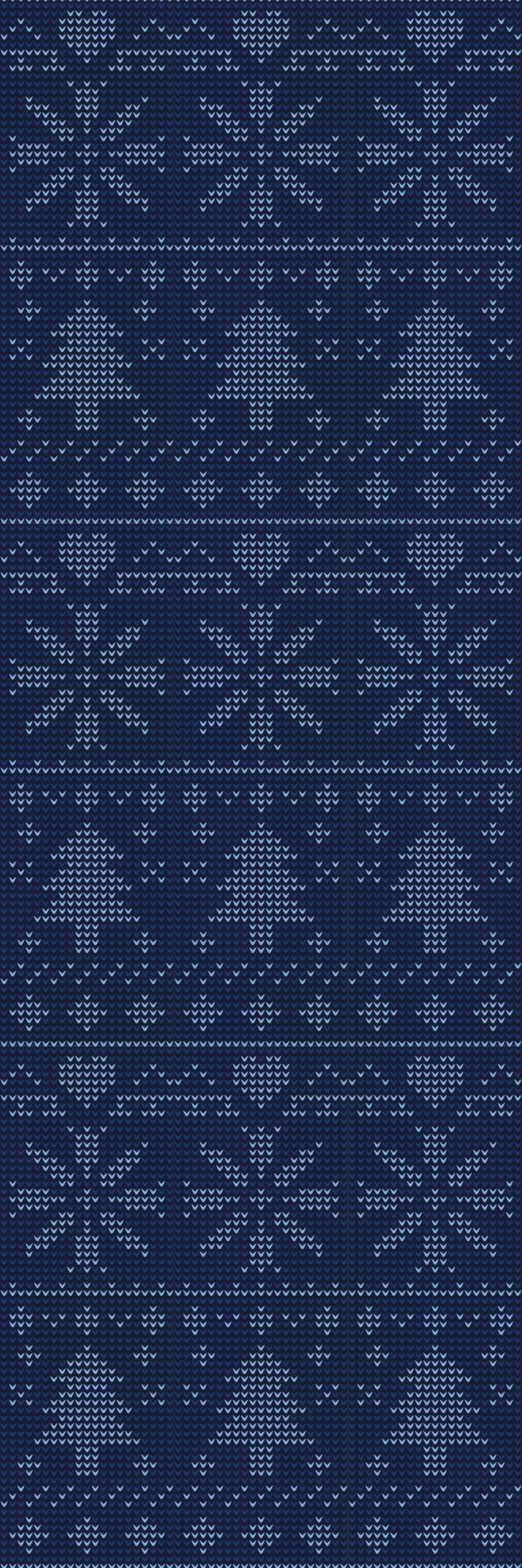 Christmas vinyl carpet navy blue knitted pattern - TenStickers
