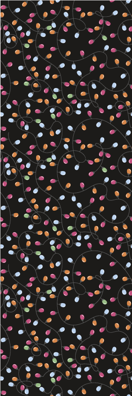 Christmas vinyl carpet happy lights decorations - TenStickers