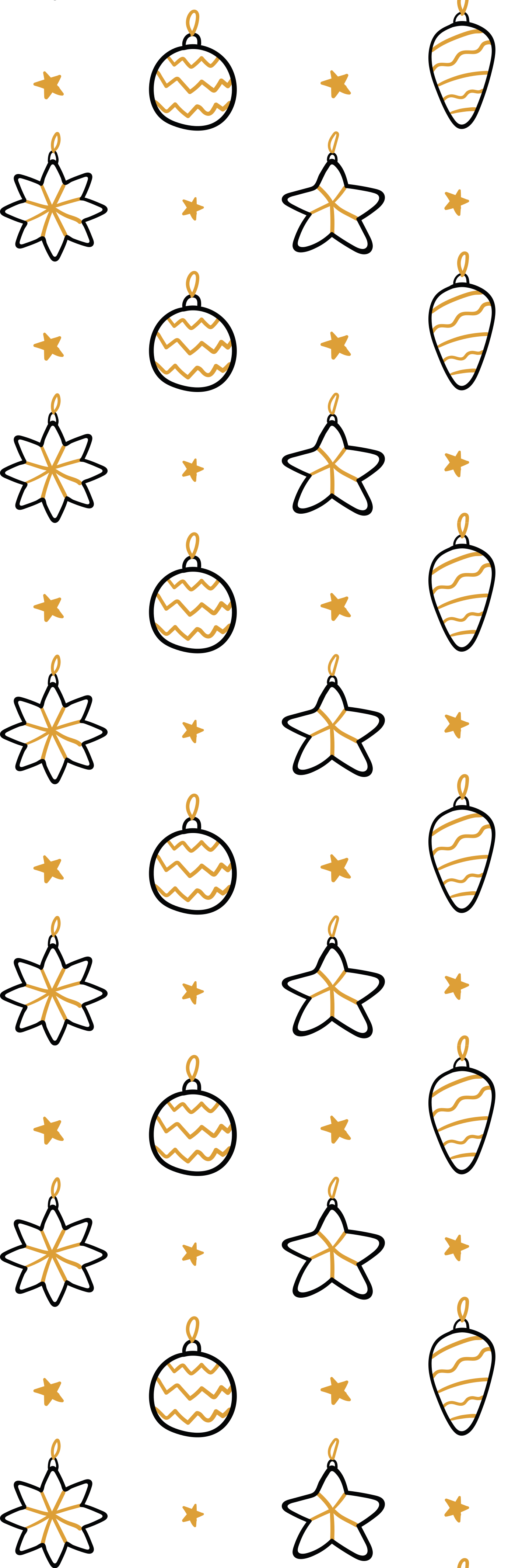 Christmas vinyl carpet with white geometric stars - TenStickers
