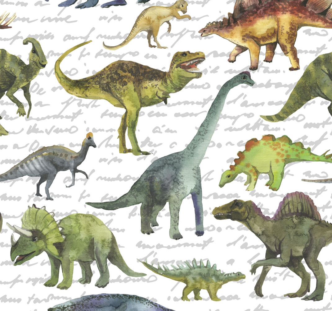 Bedroom vinyl carpet with lifelike dinosaurs - TenStickers