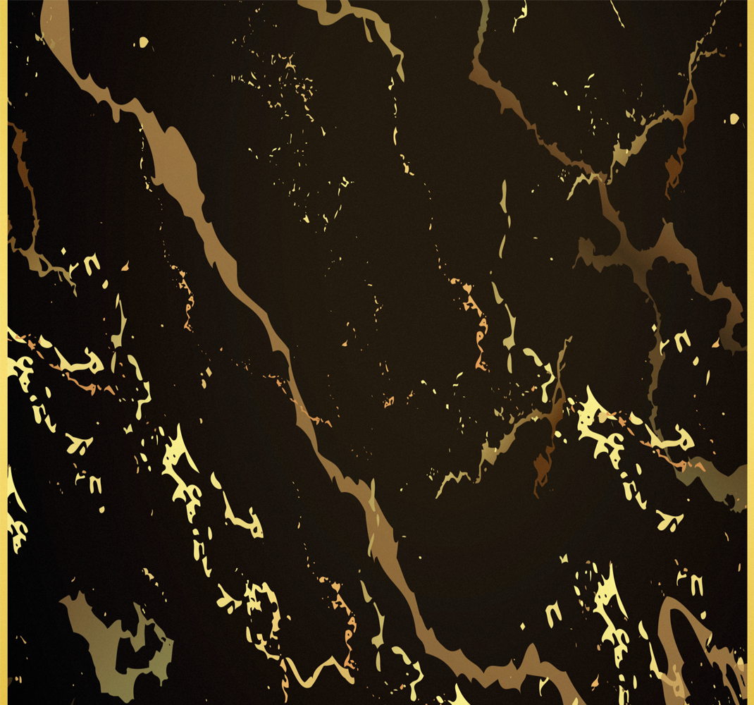 Bedroom vinyl carpet marble texture black gold - TenStickers