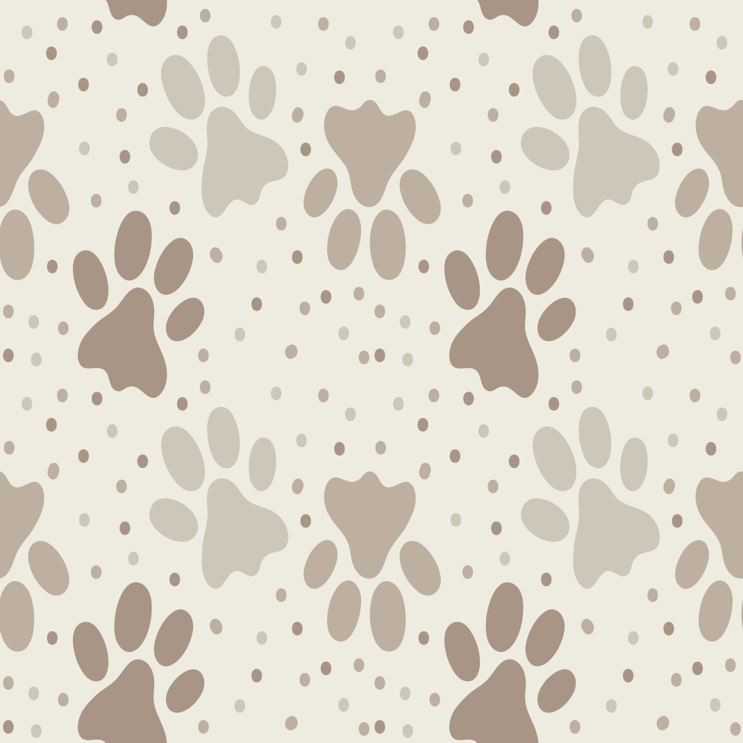 Bedroom vinyl carpet with dog's paw design - TenStickers