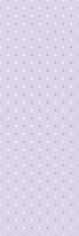Bedroom vinyl carpet in purple and white dots - TenStickers