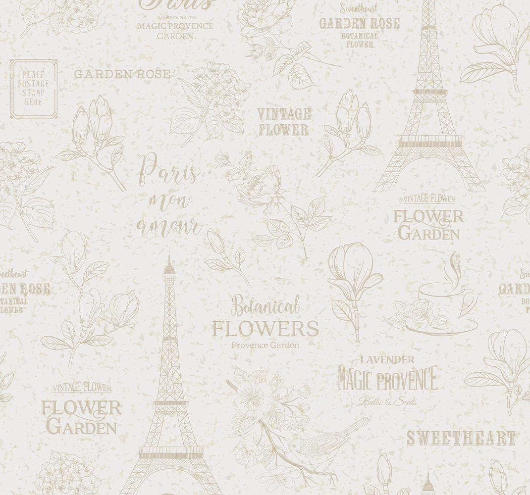 Bedroom vinyl carpet in parisian style - TenStickers