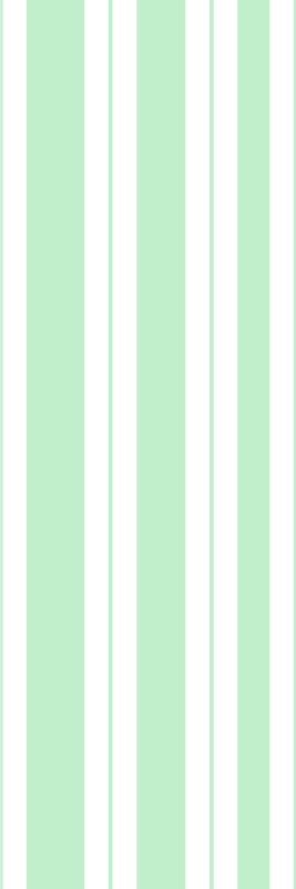 Bedroom vinyl carpet with green vertical stripes - TenStickers