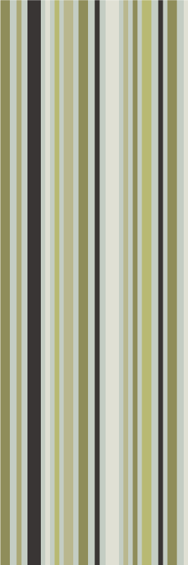 Bedroom vinyl carpet in geometric green lines - TenStickers