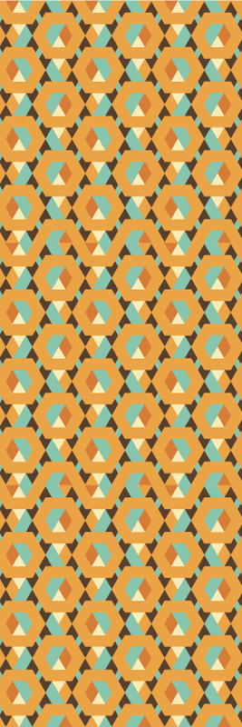 Bedroom vinyl carpet geometric tranquil designs - TenStickers