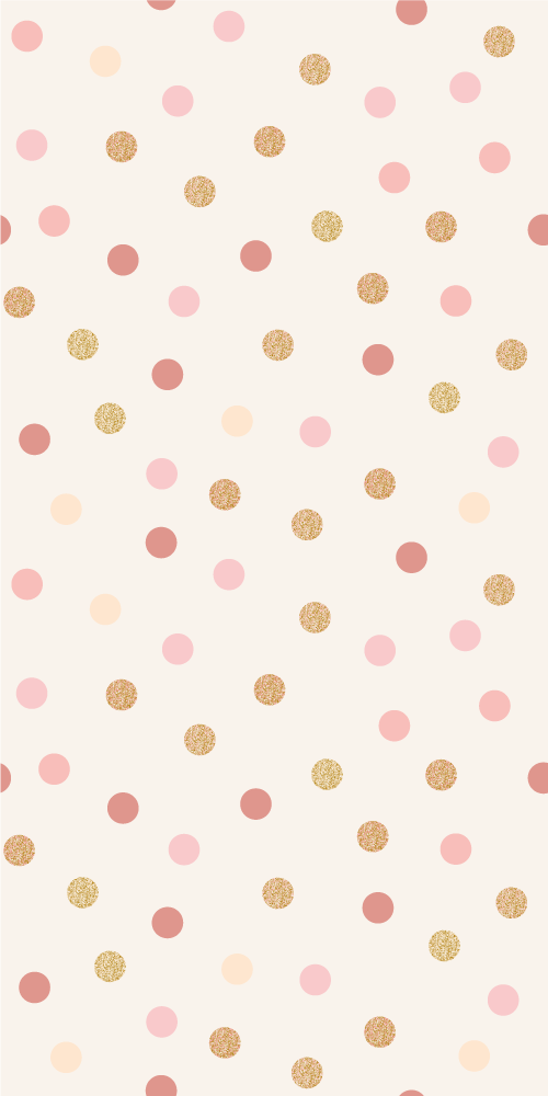 Bedroom vinyl carpet with light pink dot pattern - TenStickers