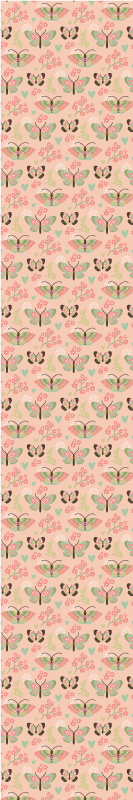 Bedroom vinyl carpet in neutral shades with butterflies - TenStickers