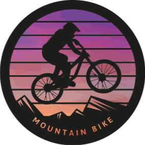 Nature vinyl carpet for mountain bikers - TenStickers