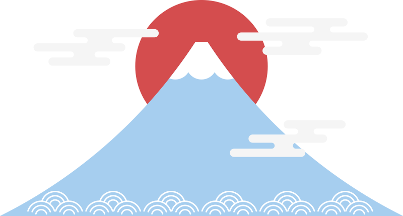 Nature vinyl carpet asian inspired mountain design - TenStickers