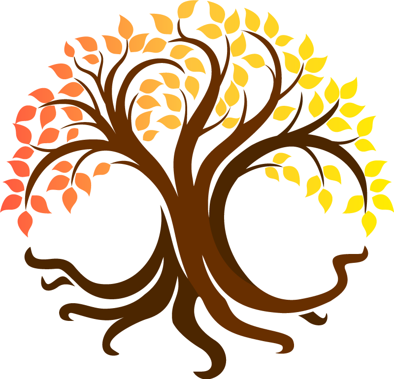 Nature vinyl carpet tree of life autumn colors - TenStickers