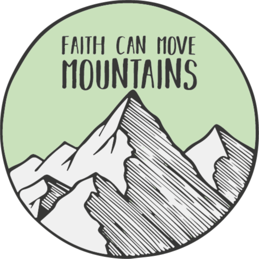 Nature vinyl carpet faith can move mountains - TenStickers