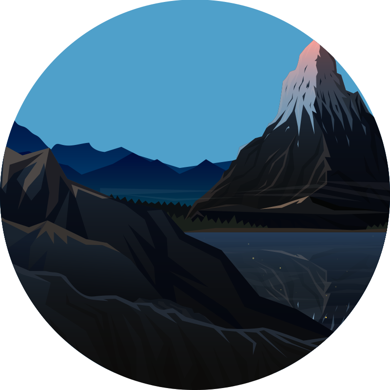 Nature vinyl carpet mountain landscape view - TenStickers