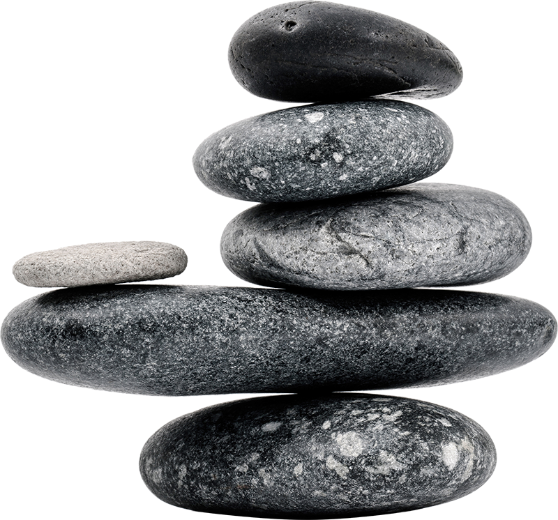 Nature vinyl carpet stacked pebbles design - TenStickers