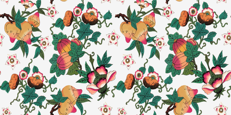 Multicolor floral summer print floral vinyl carpet - TenStickers