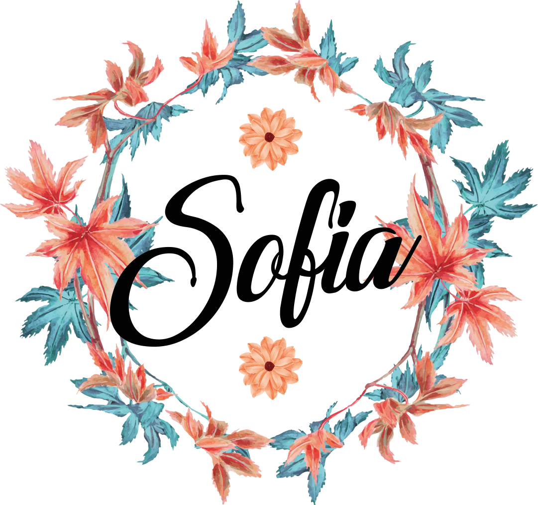 Floral vinyl carpet autumn flower crown personalized - TenStickers