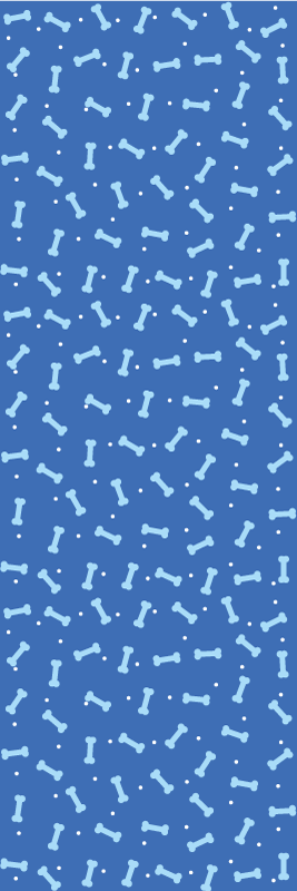 Bedroom vinyl carpet with stunning blue bone design - TenStickers