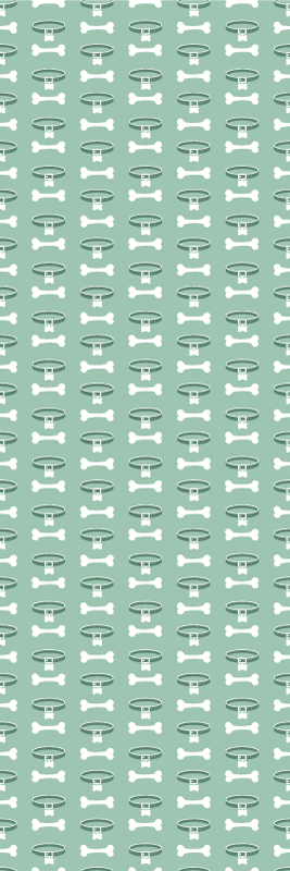 Bedroom vinyl carpet with vibrant dog design - TenStickers