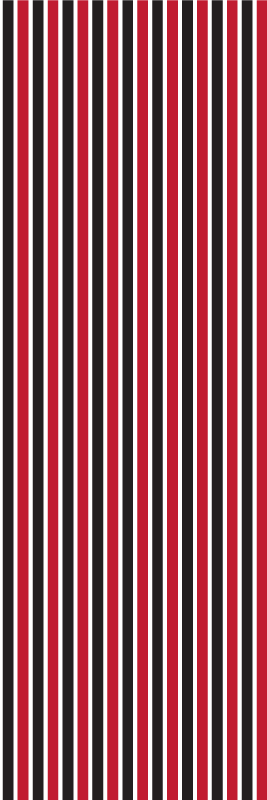 Bedroom vinyl carpet with black and red stripes - TenStickers