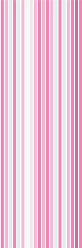 Bedroom vinyl carpet in vertical pink and white pattern - TenStickers