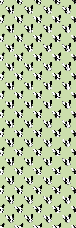 Bedroom vinyl carpet puppy french bulldog design - TenStickers