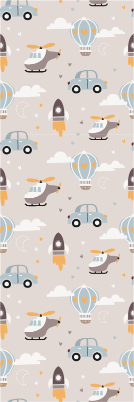 Cute design illustration for kids bedroom vinyl carpet - TenStickers
