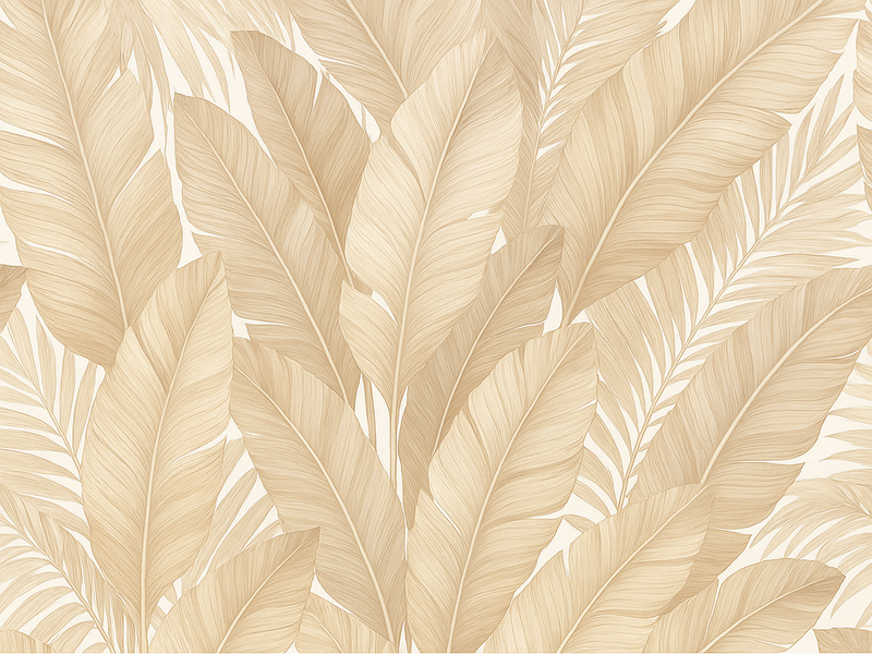 Soft botanical bedroom vinyl carpet - TenStickers